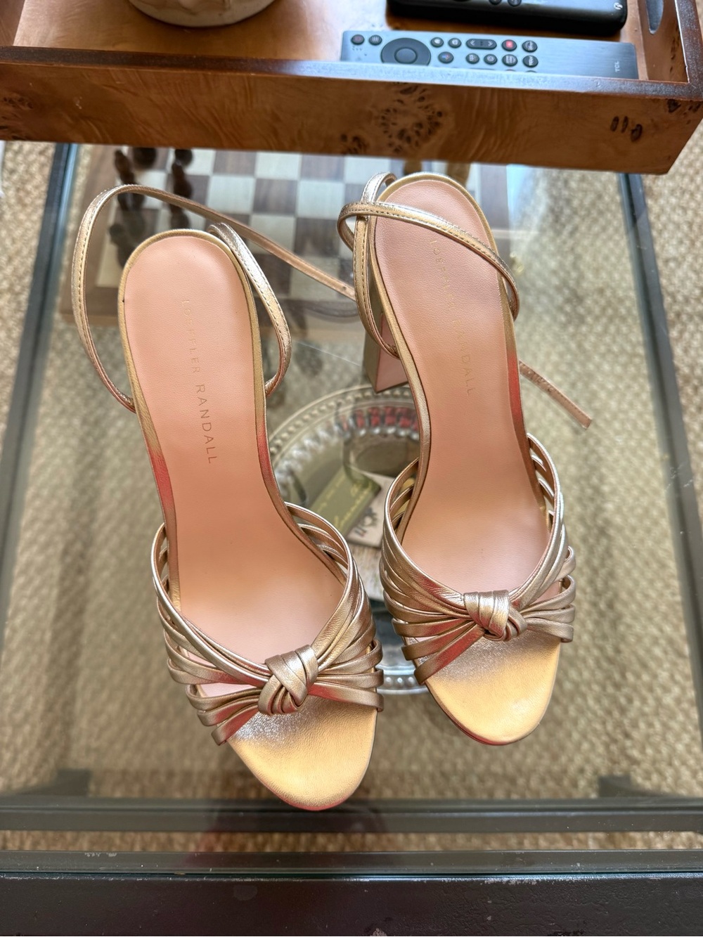 Loeffler Randall Rivka Champagne Knot Platform Heels - size 8.5 – Brand New - Picture 4 of 10